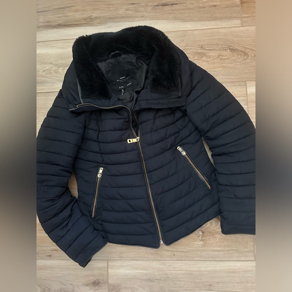 Zara Fur Trimmed Puffer S